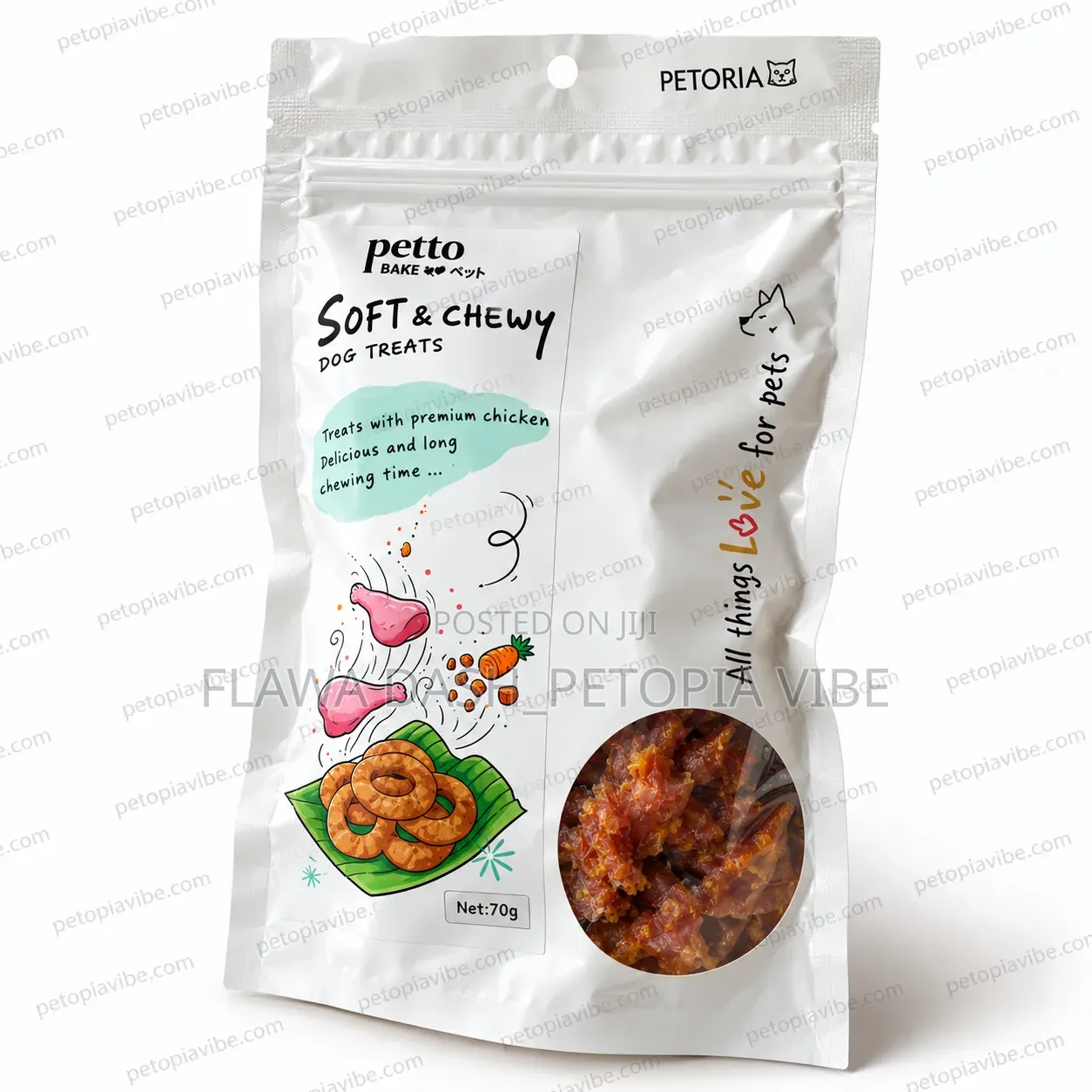Petto Soft Chewy Dog Treats (100g)