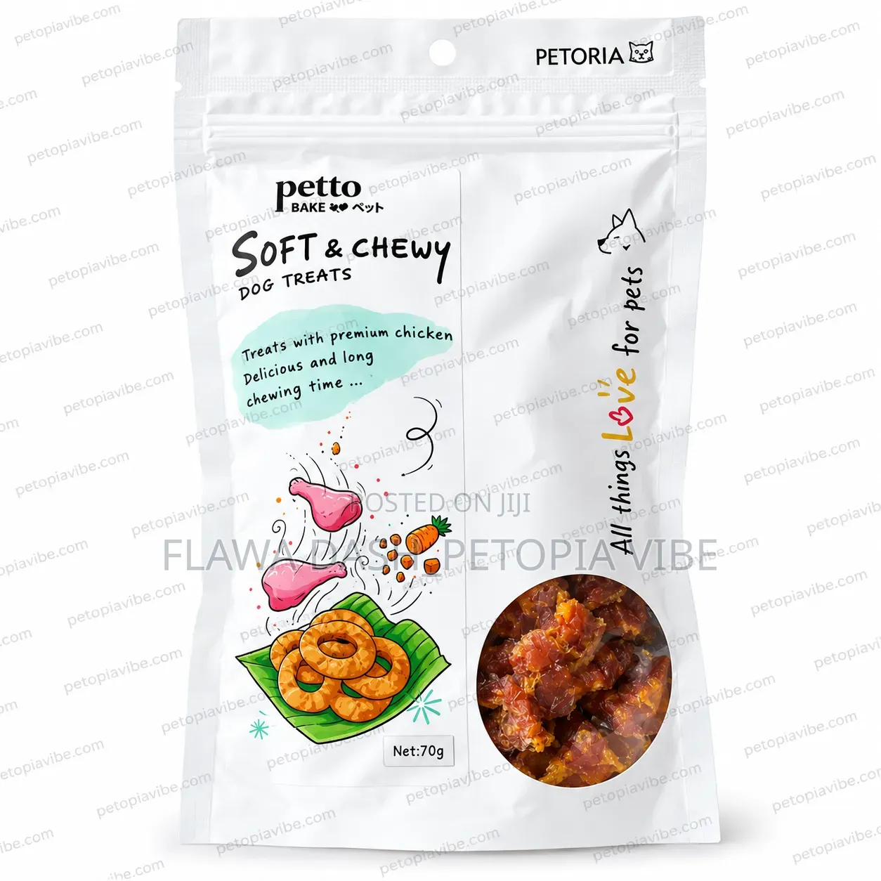 Petto Soft Chewy Dog Treats (100g)