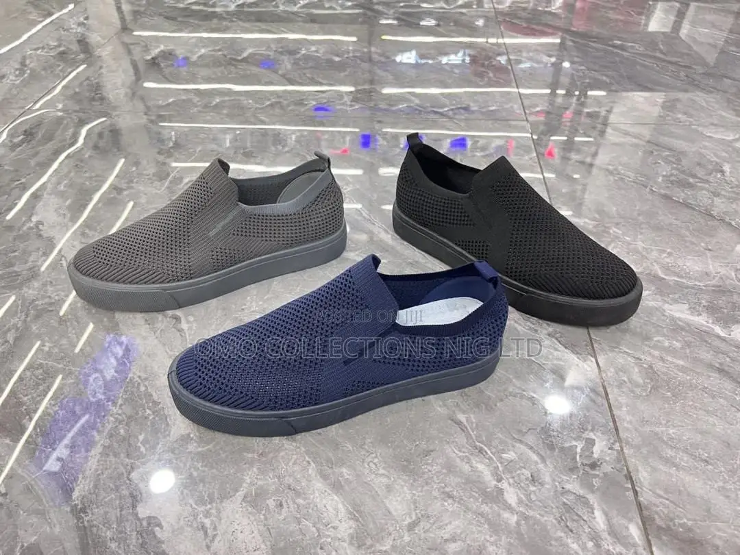 Fully Boxed MT-8 Men’s Slip-on Loafers – Grey, Blue and Black