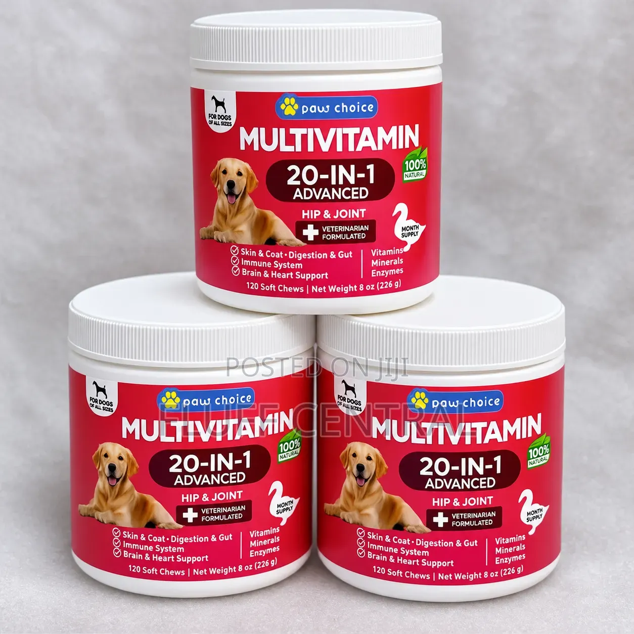 Paws Choice 20 in 1 Advanced Multivitamin 120 Soft Chews