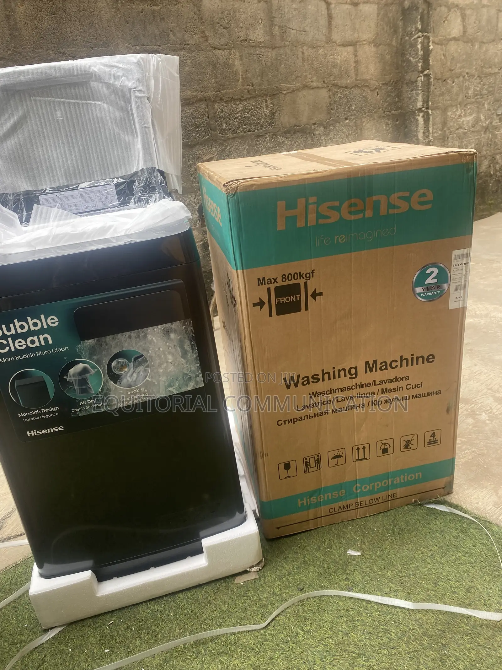 Hisense Automatic Washing Machine With Top Load Design