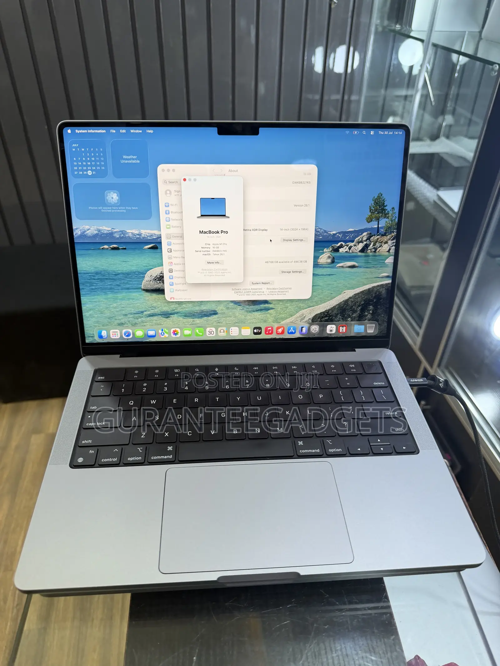 Laptop Apple MacBook Pro 2021 M1 16GB Apple M1 Pro SSD 512GB