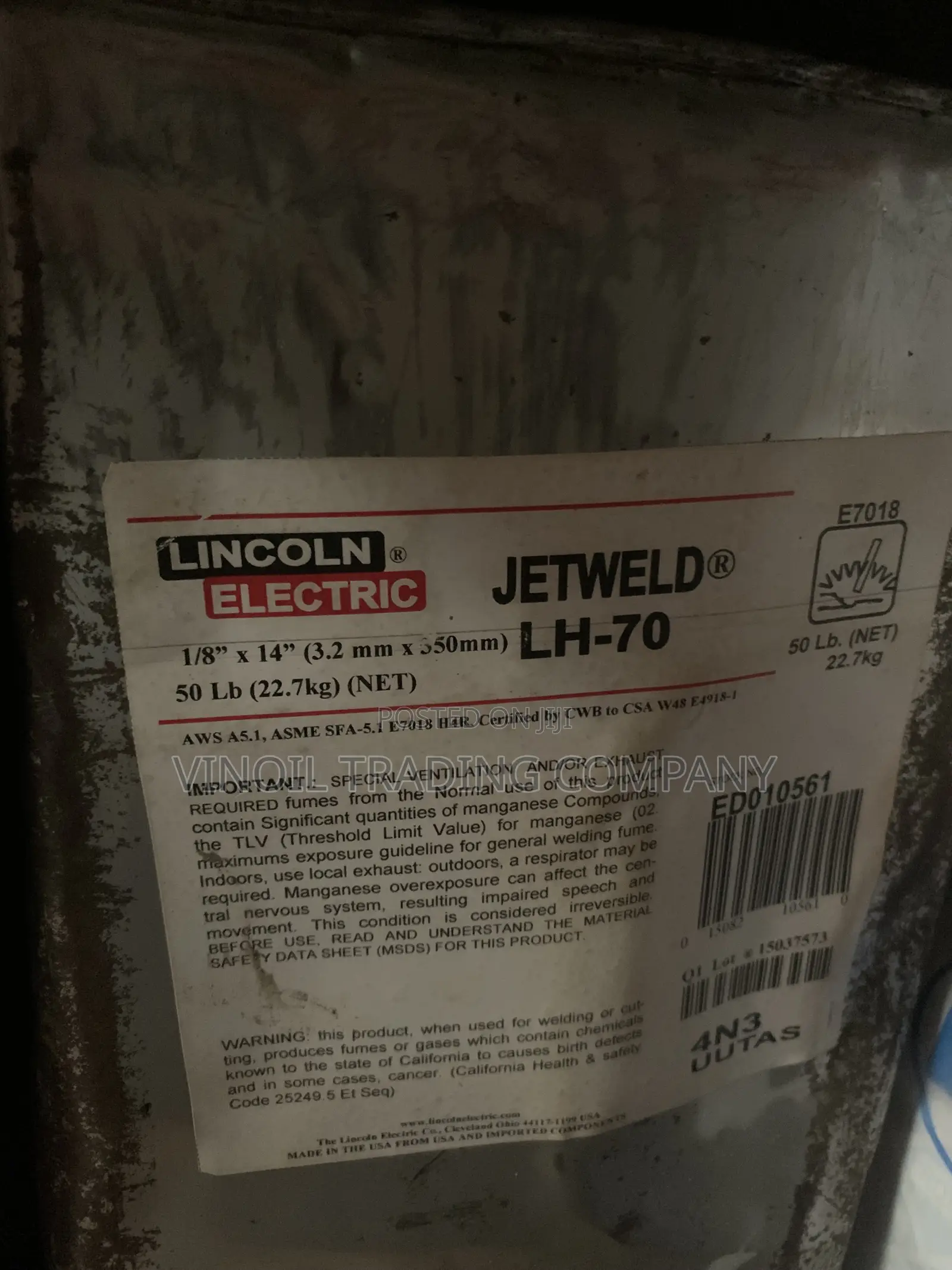Lincoln Electric Jetweld Lh-70 Welding Electrodes