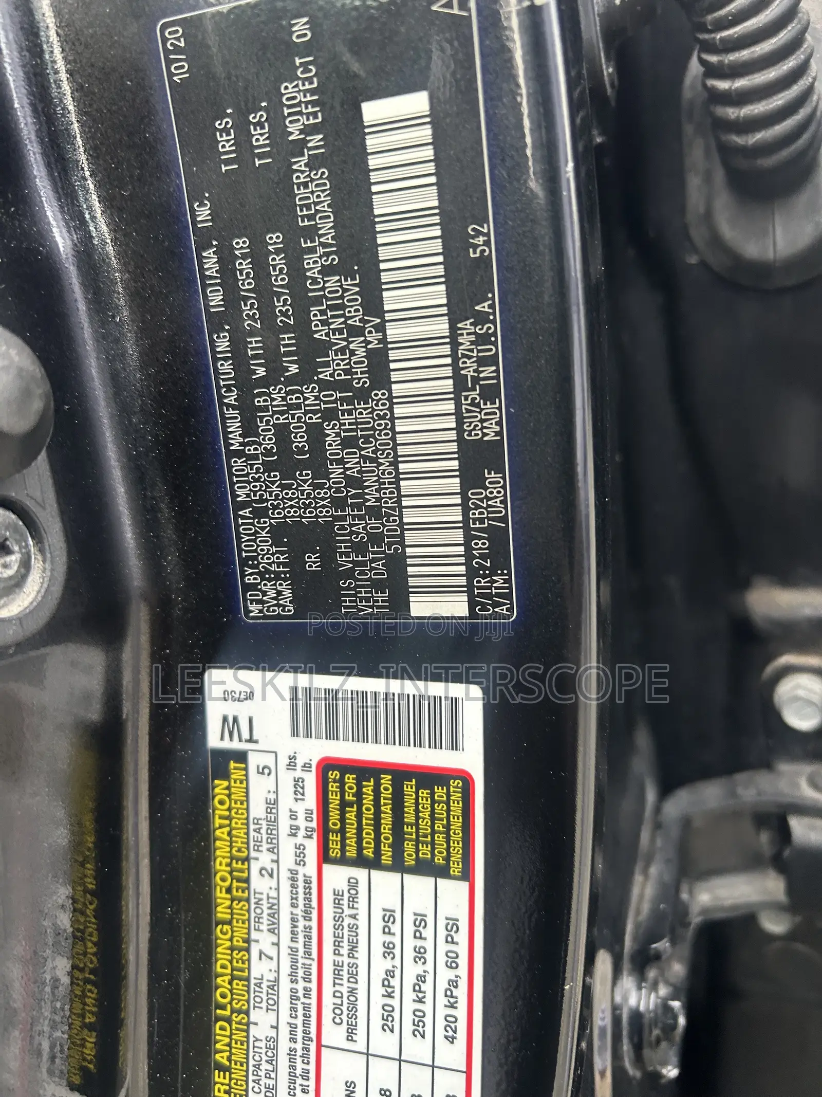 Toyota Highlander 2020 Black