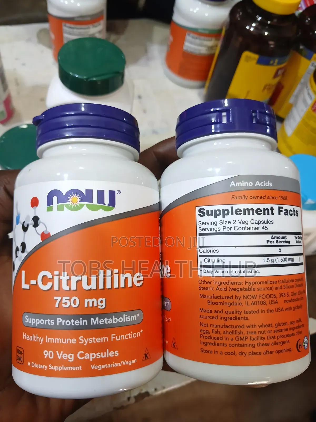 NOW L-Citrulline 750 Mg – 90 Veg Capsules