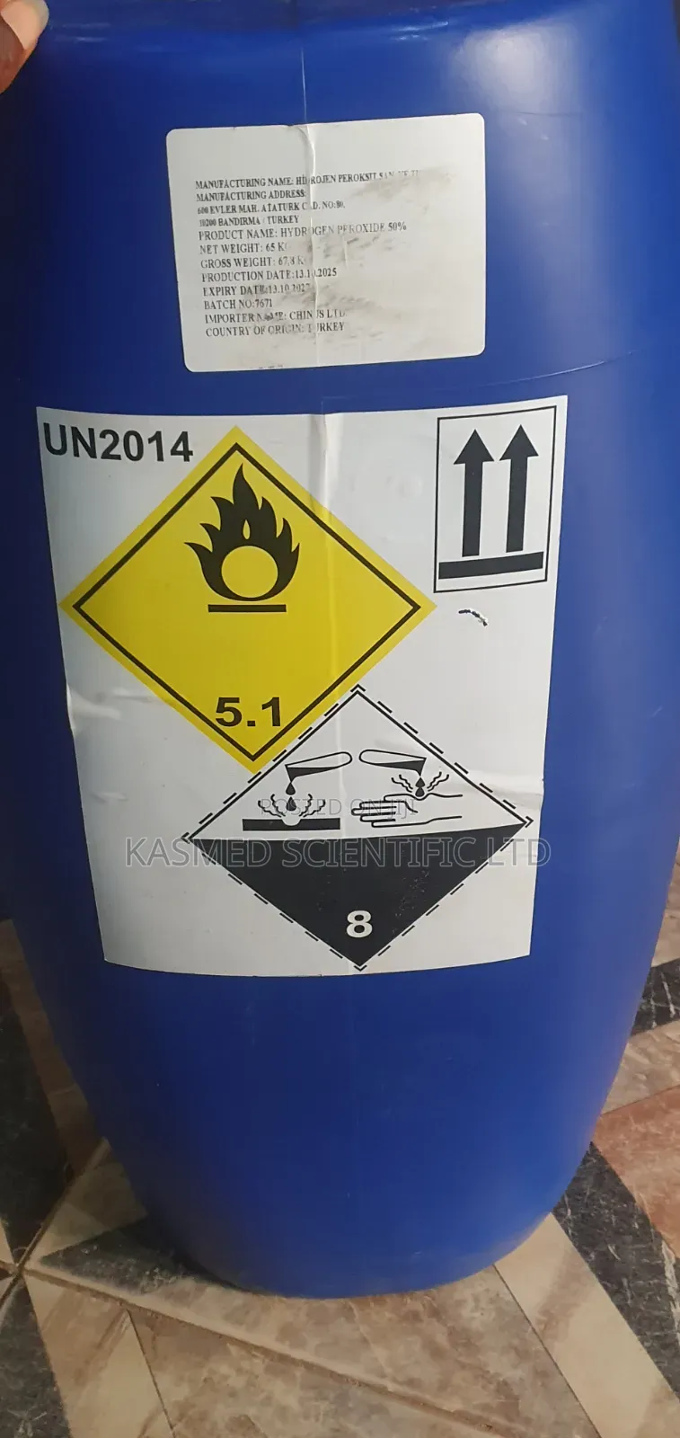Hydrogen Peroxide Pure 50L