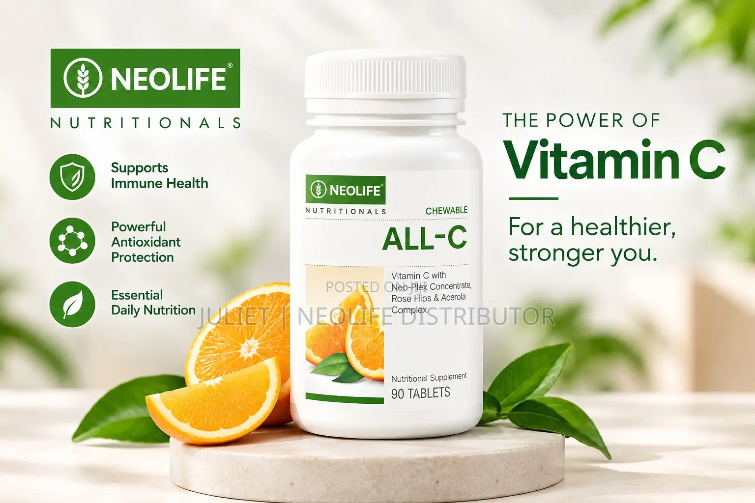 Neolife Chewable All-C - 90 Tablets - Owerri