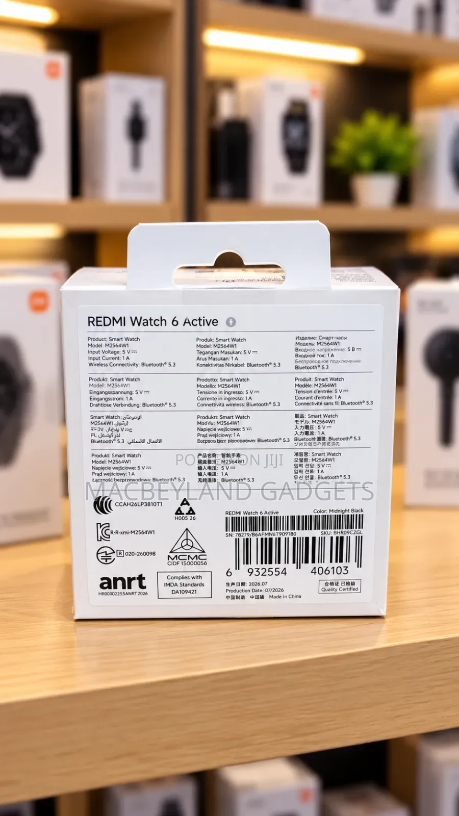 Xiaomi Redmi Watch 6 Active Black Cilor, Brand New Sealed