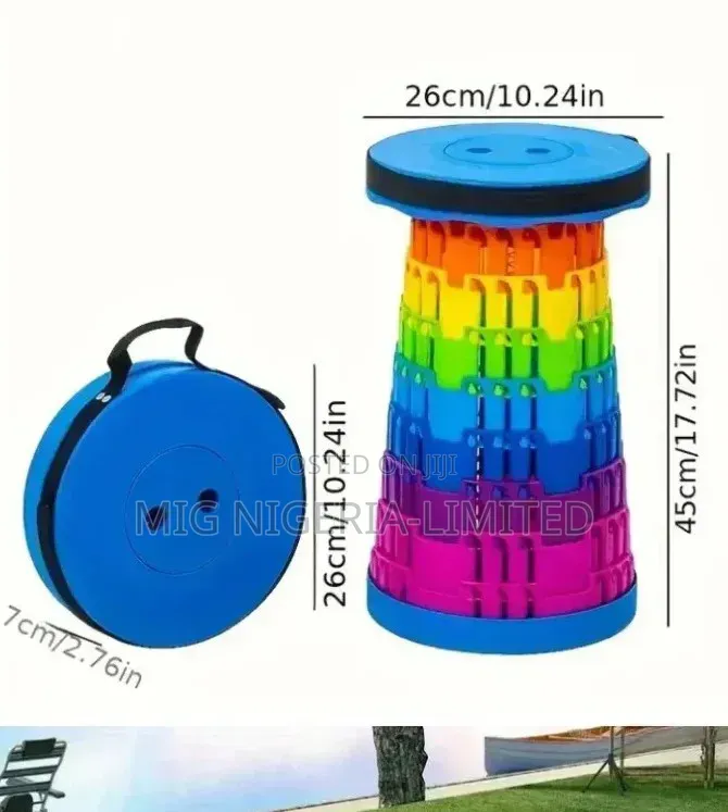 Telescope Collapsible Rainbow Fordable Stool