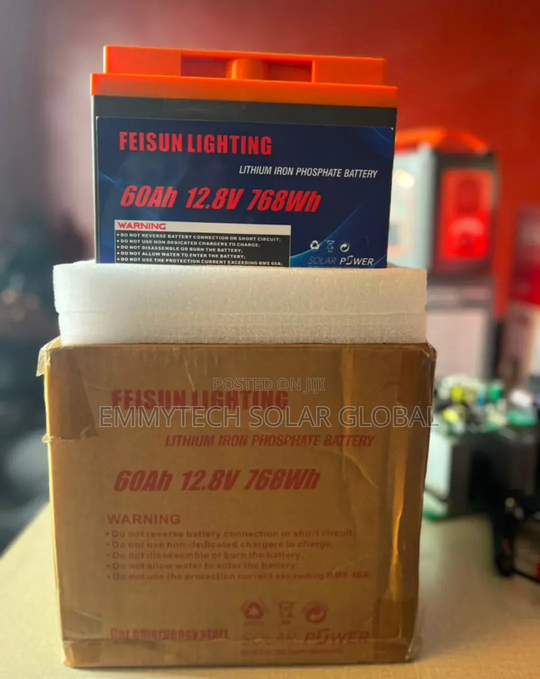 60ah Lithium Battery Feisun + Car Jumper Cable