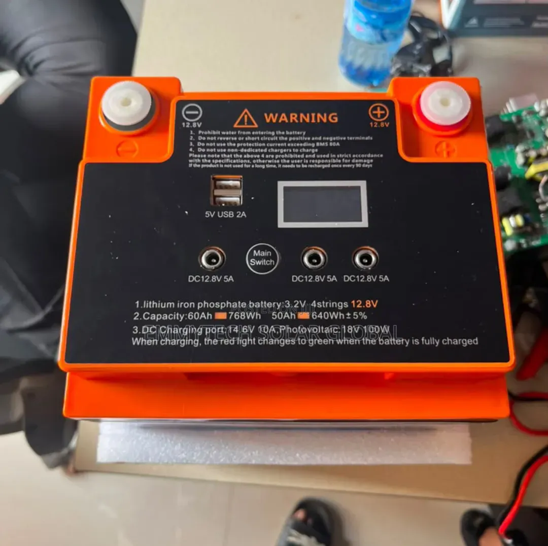60ah Lithium Battery Feisun + Car Jumper Cable