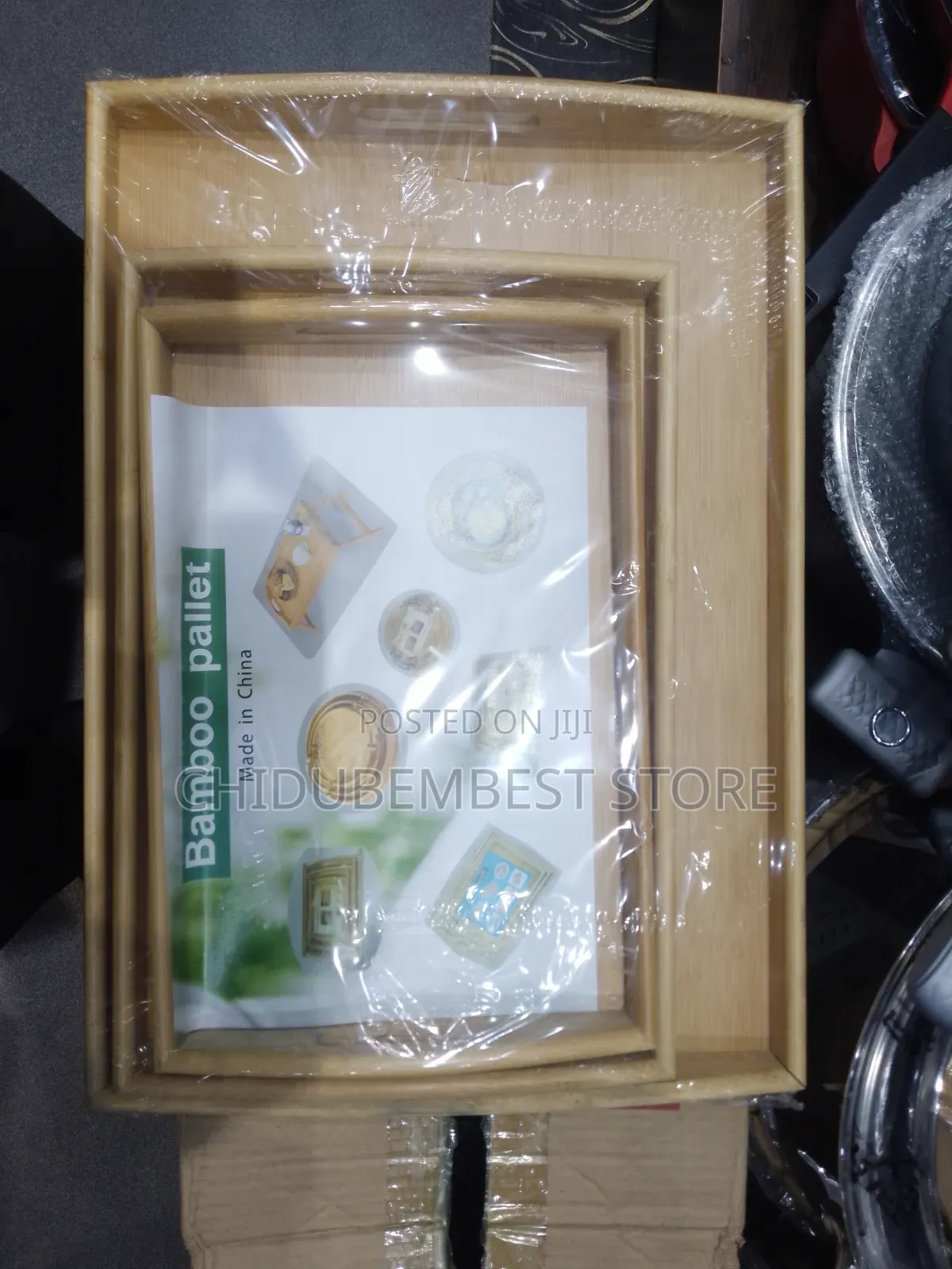 3 in 1 Wooden Square Tray.