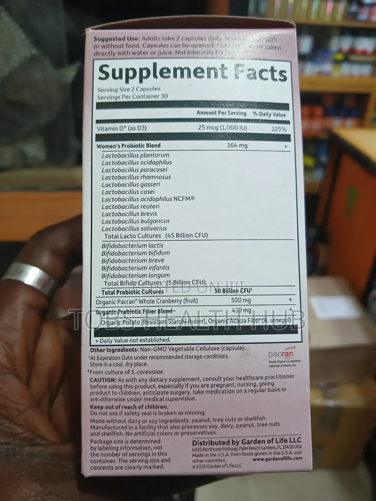 Garden of Life Dr. Formulated Probiotics Urinary Tract+ 50 Billion CFU