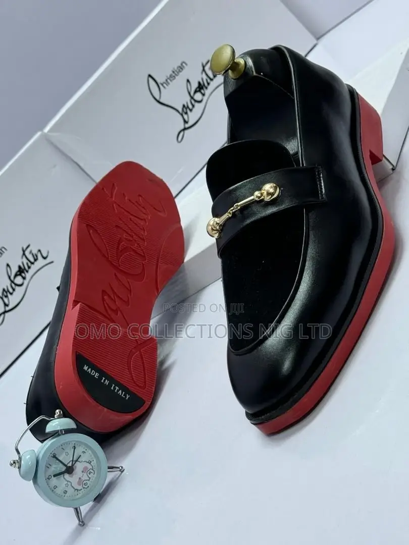 Premium Men's Black Leather and Suede Shoes - Designer Fully Boxed