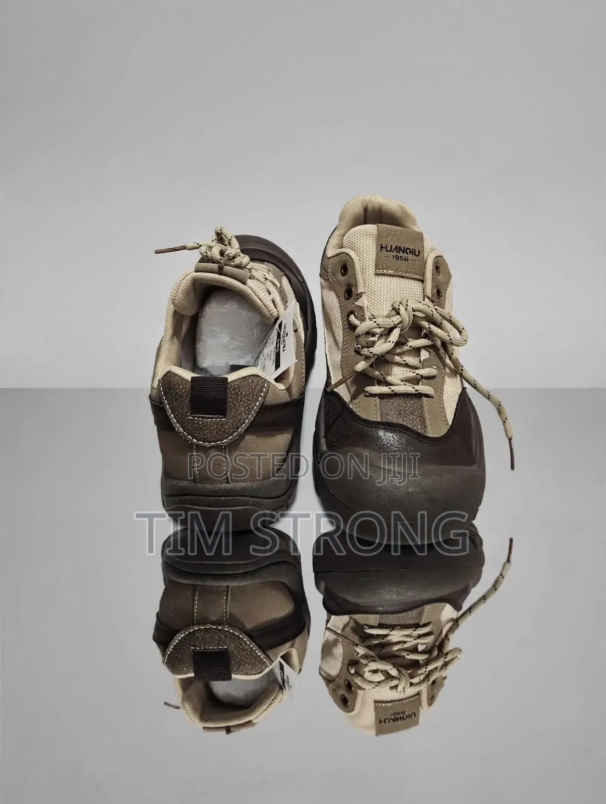 HUANQIU 1958 Brown Outdoor Sneakers - Rugged Comfortable - Unisex
