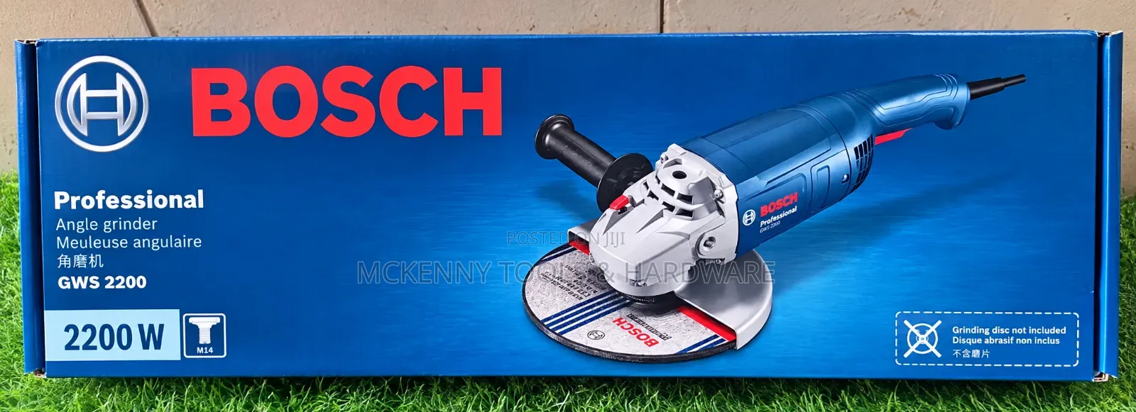 Bosch Professional GWS 2200W 9" Angle Grinder – Original