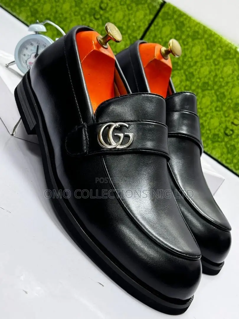 Gucci Men’s Black Leather Shoes – Premium, and Stylish | Fully Boxed