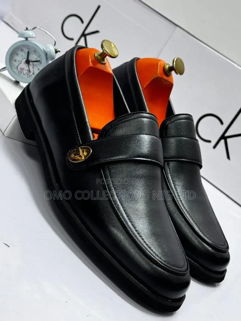 Gucci Men’s Black Leather Shoes – Premium, and Stylish | Fully Boxed