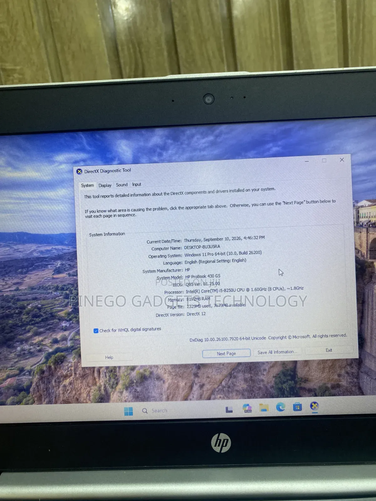Laptop HP ProBook 430 G5 8GB Intel Core i5 SSD 256GB