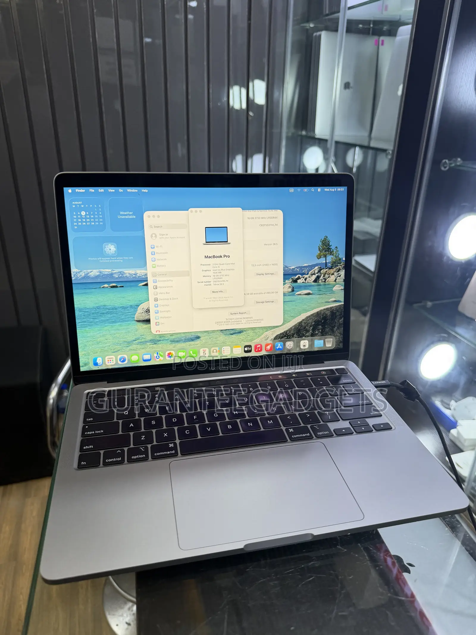 Laptop Apple MacBook Pro 2020 16GB Intel Core i5 SSD 512GB