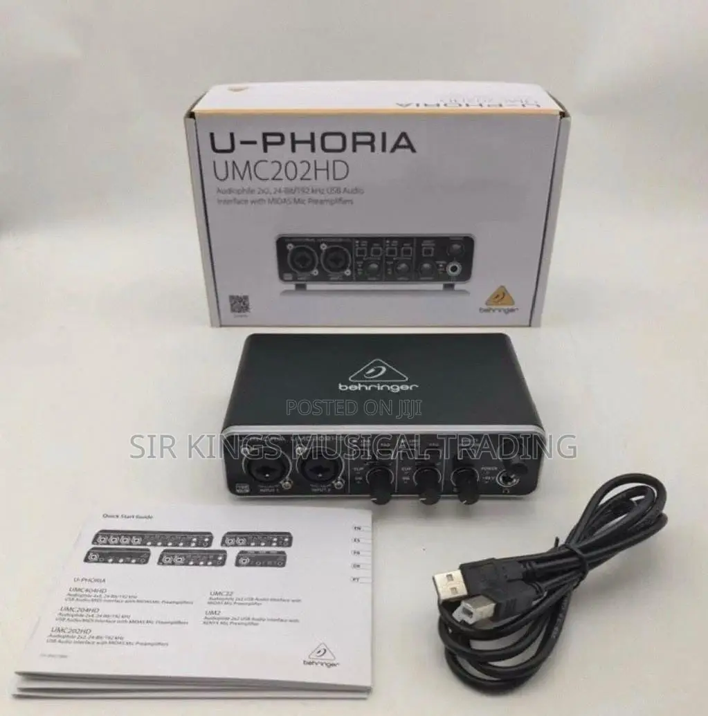 Behringer U-Phoria Umc202hd Studio Sound Card