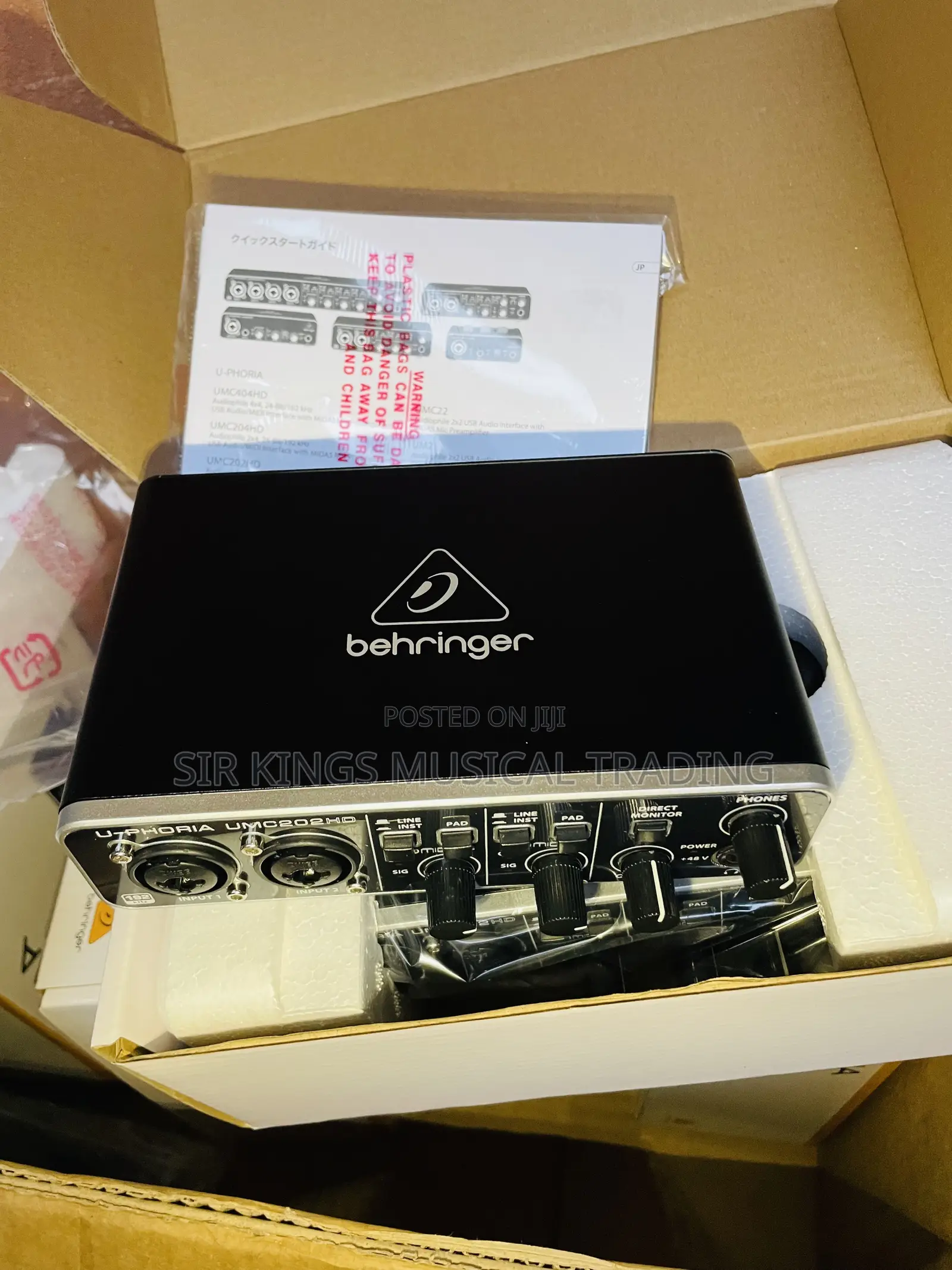 Behringer U-Phoria Umc202hd Studio Sound Card
