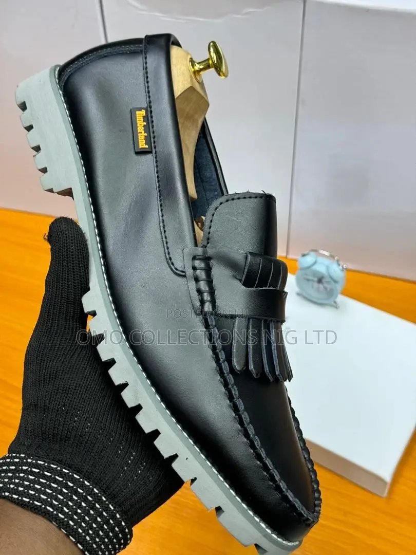 Premium Timberland Men's Leather Tassel Shoes - Fully Boxed