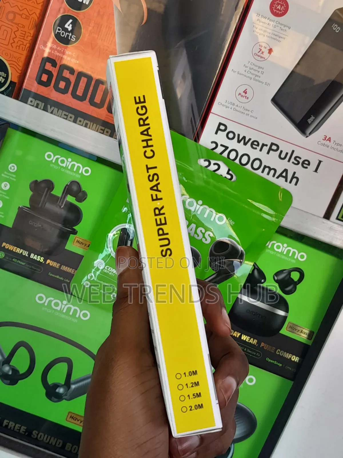 65W Fast Charging USB to Type-C Cable With Foldable Phone Stand