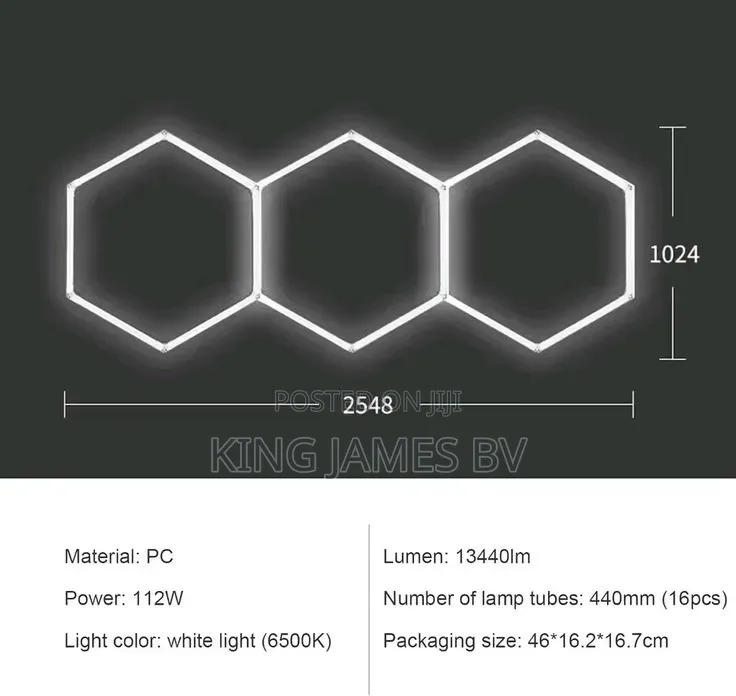 3 Set Hexagon LED Light – Stylish Modern Wall Lighting