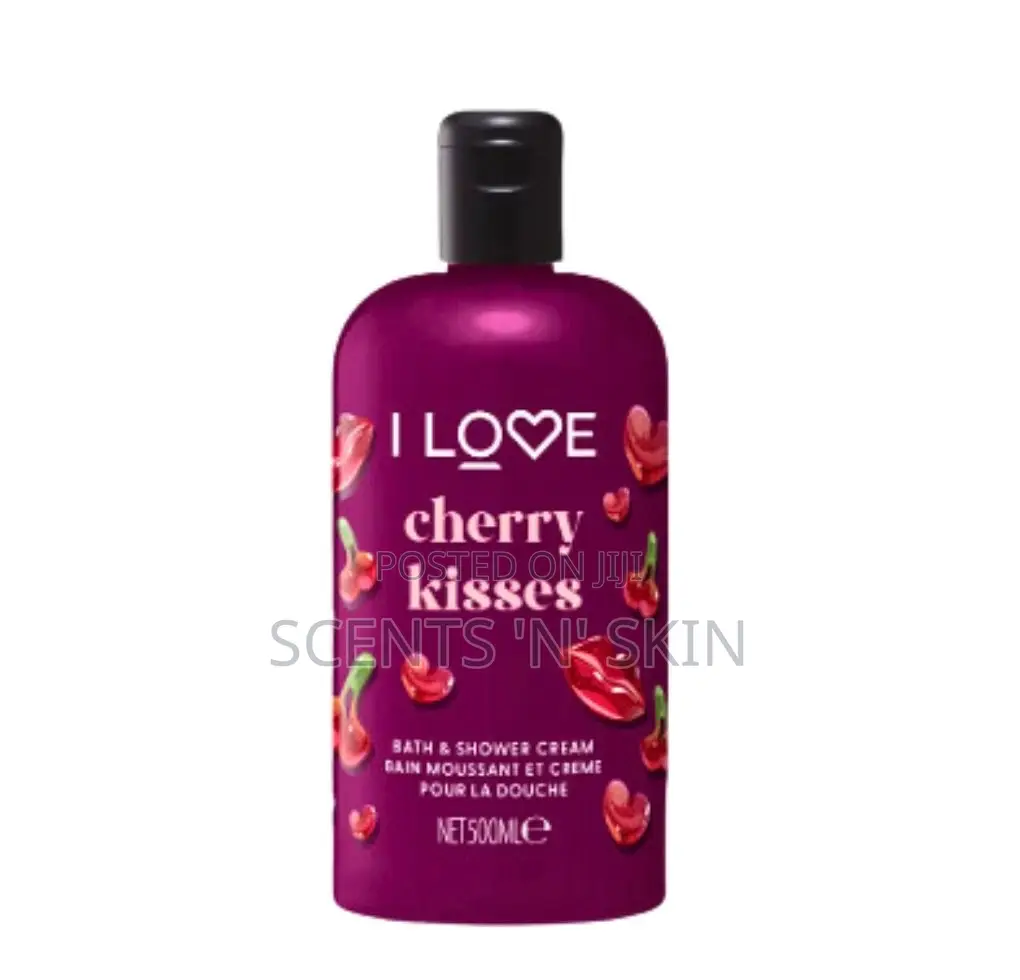 I LOVE -(Cherry Kisses) Bath and Shower Cream 500ml
