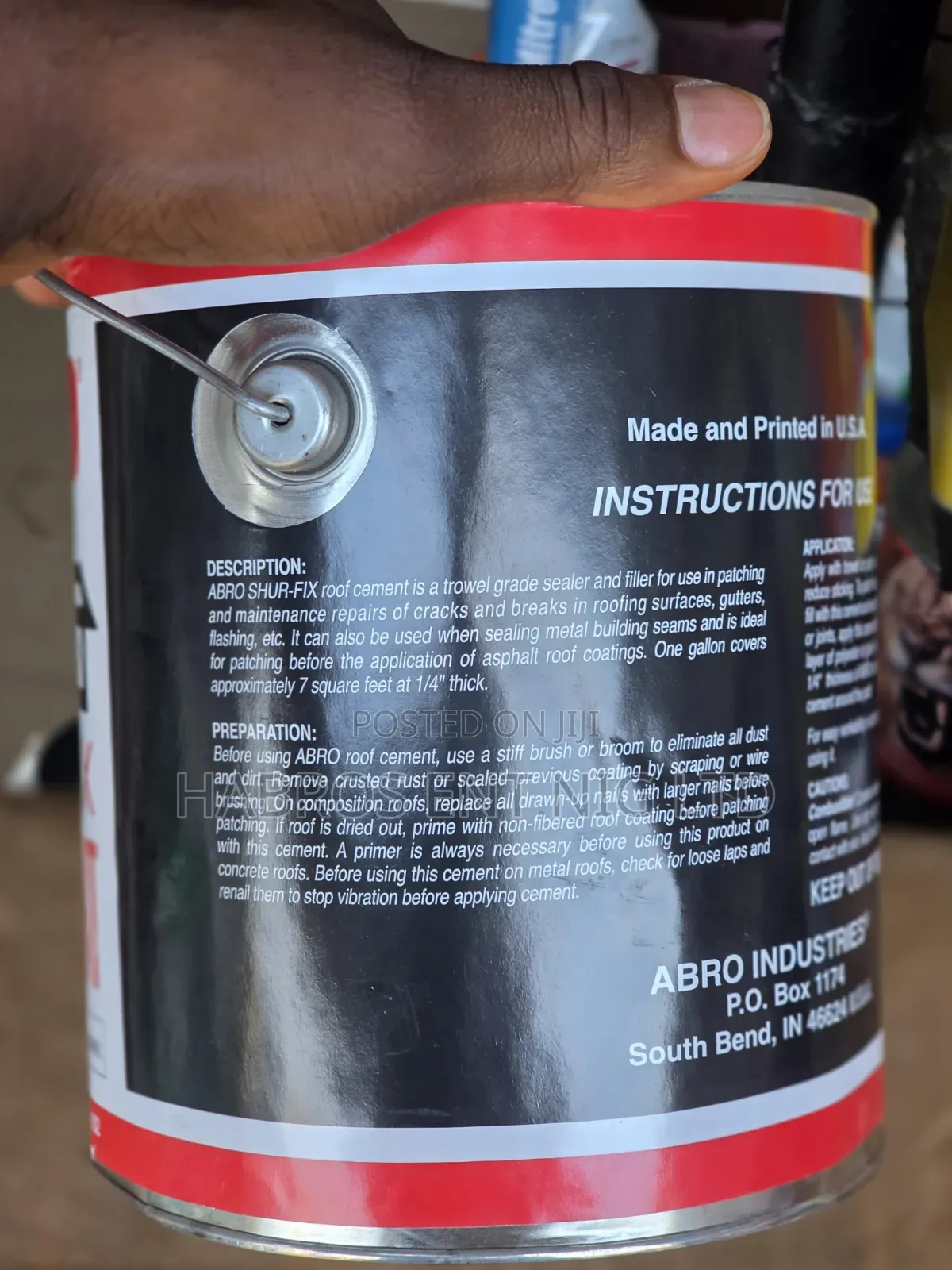 Abro Shur-Fix Roof Cement