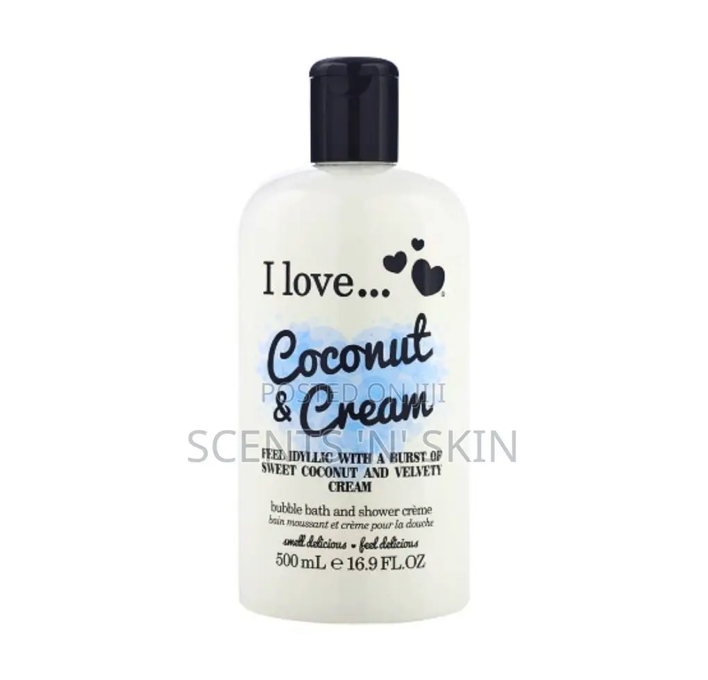 I LOVE -(Coconut Cream) Bath and Shower Cream – 500ml