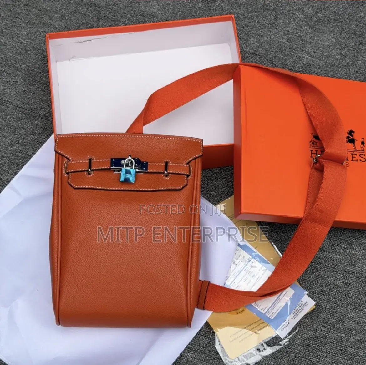 Hermès Crossbody Leather Bag for Men