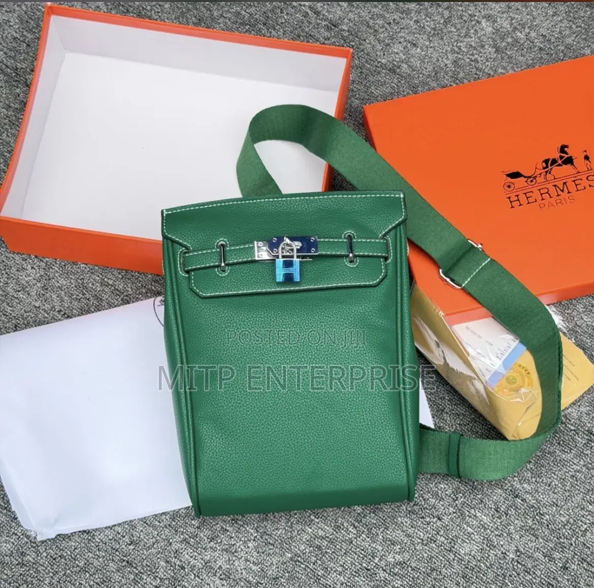 Hermès Crossbody Leather Bag for Men