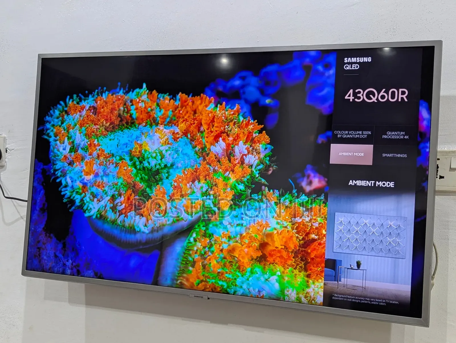 Samsung 43" Inches Qled Q60R Sleek Design Smart TV 2019Model