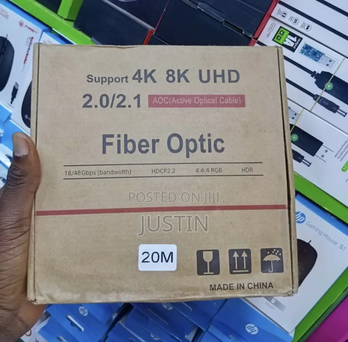 20m Hdmi Support UHD AOG (Active Optical Cable) Fiber