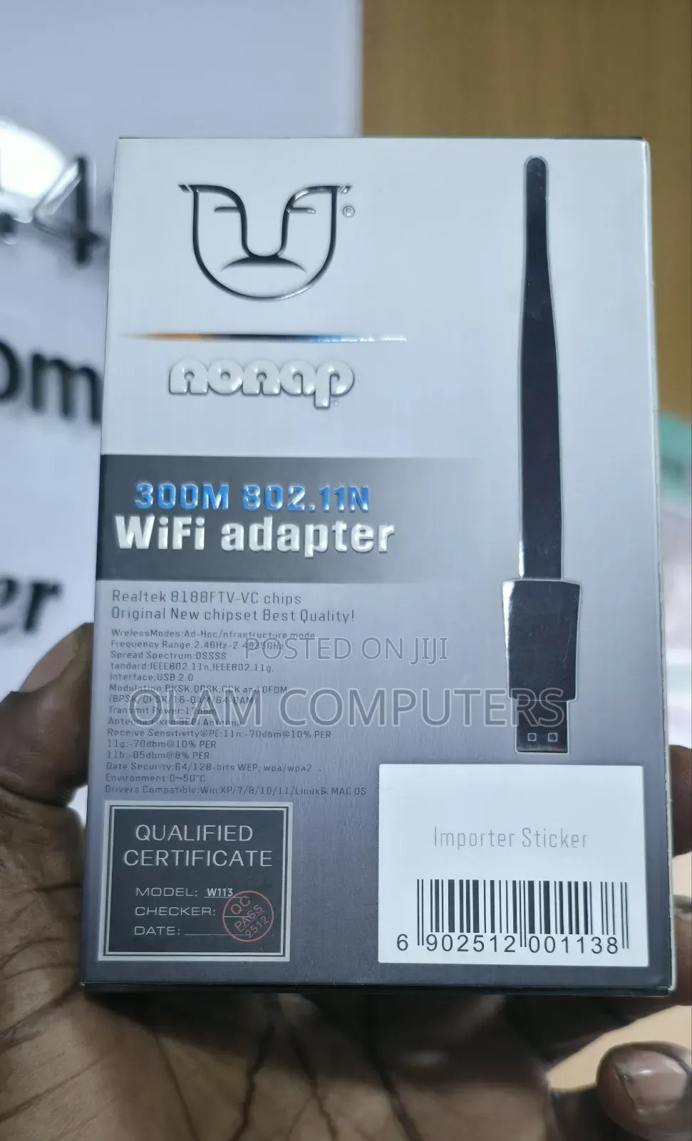 Nonap 300M 802.11N WiFi Adapter