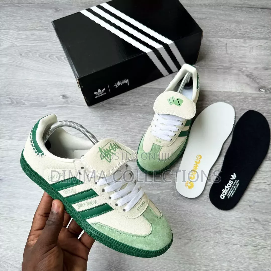 *Stussy X Adidas Samba Originals “Green” Snks*
