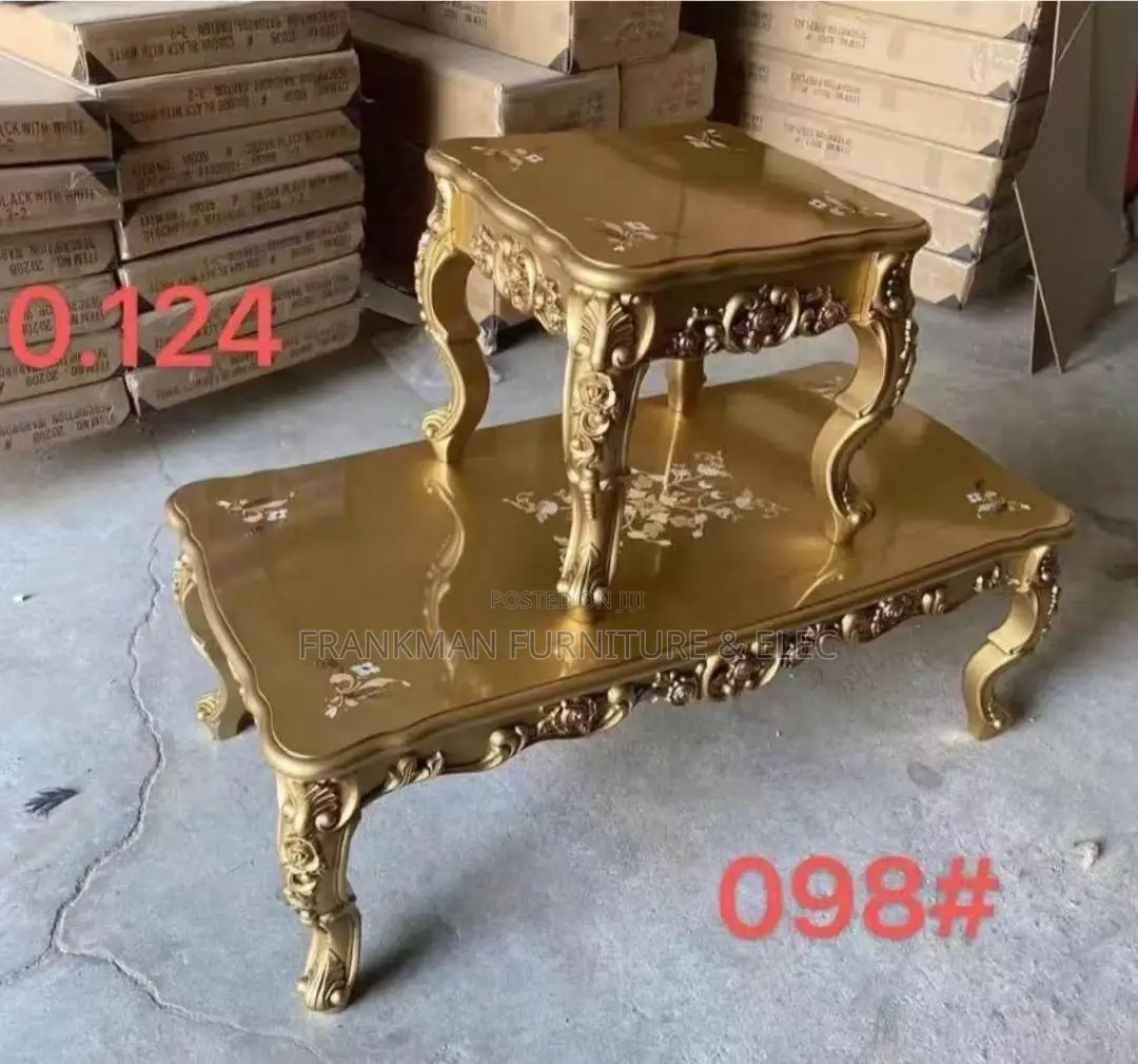 Stylish Center Tables With Two Side Stools
