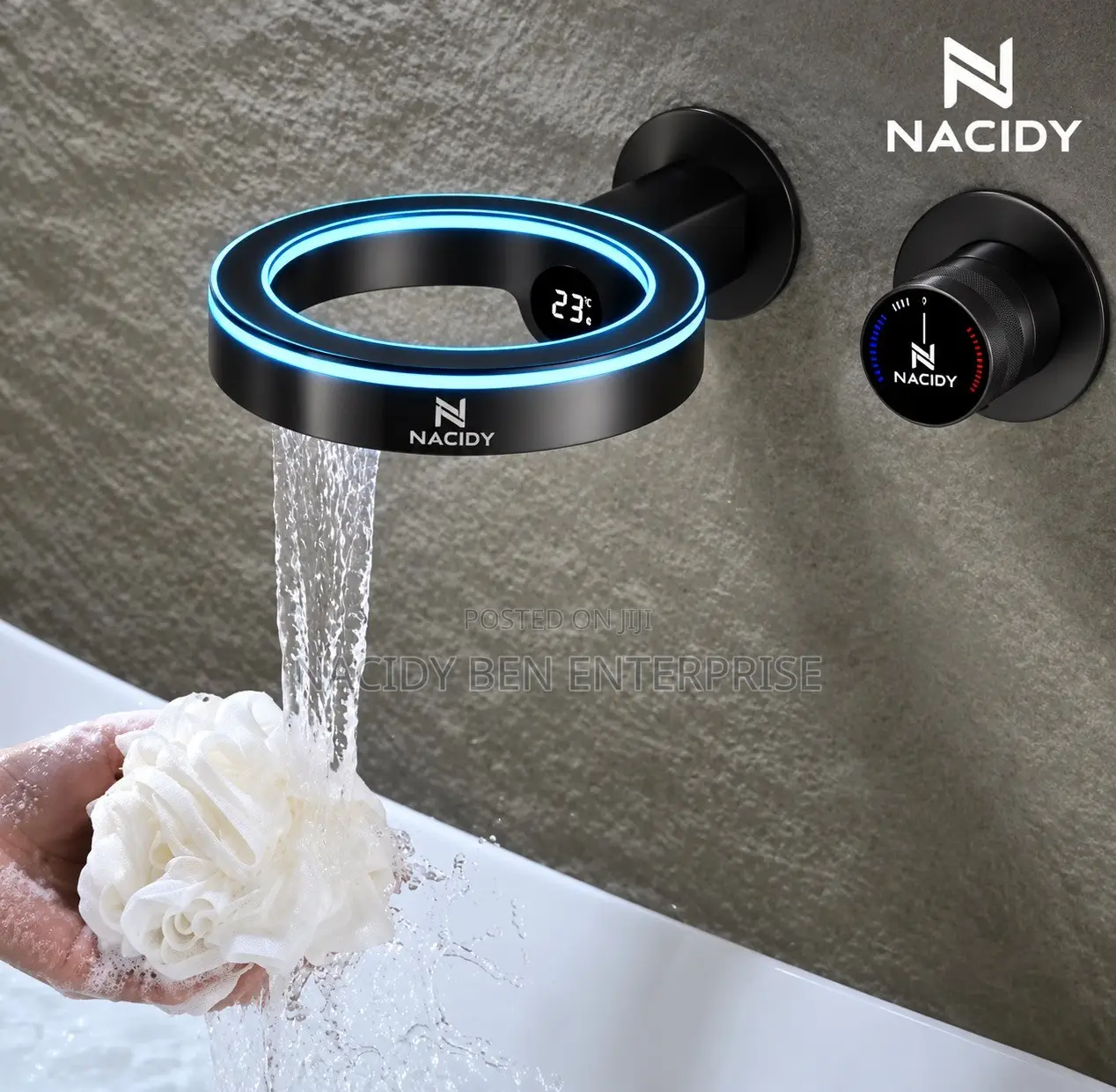 Wall Mounted Waterfall Bathroom