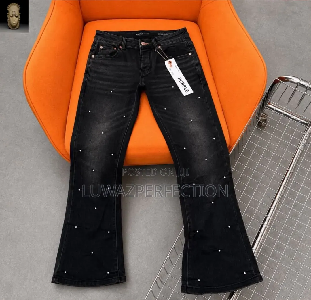Quality Purple Denim Jeans Wear Long