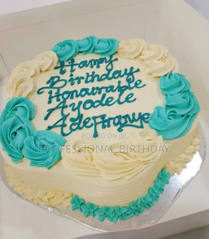 Big Round Cake for Birthday. Lagos Only.
