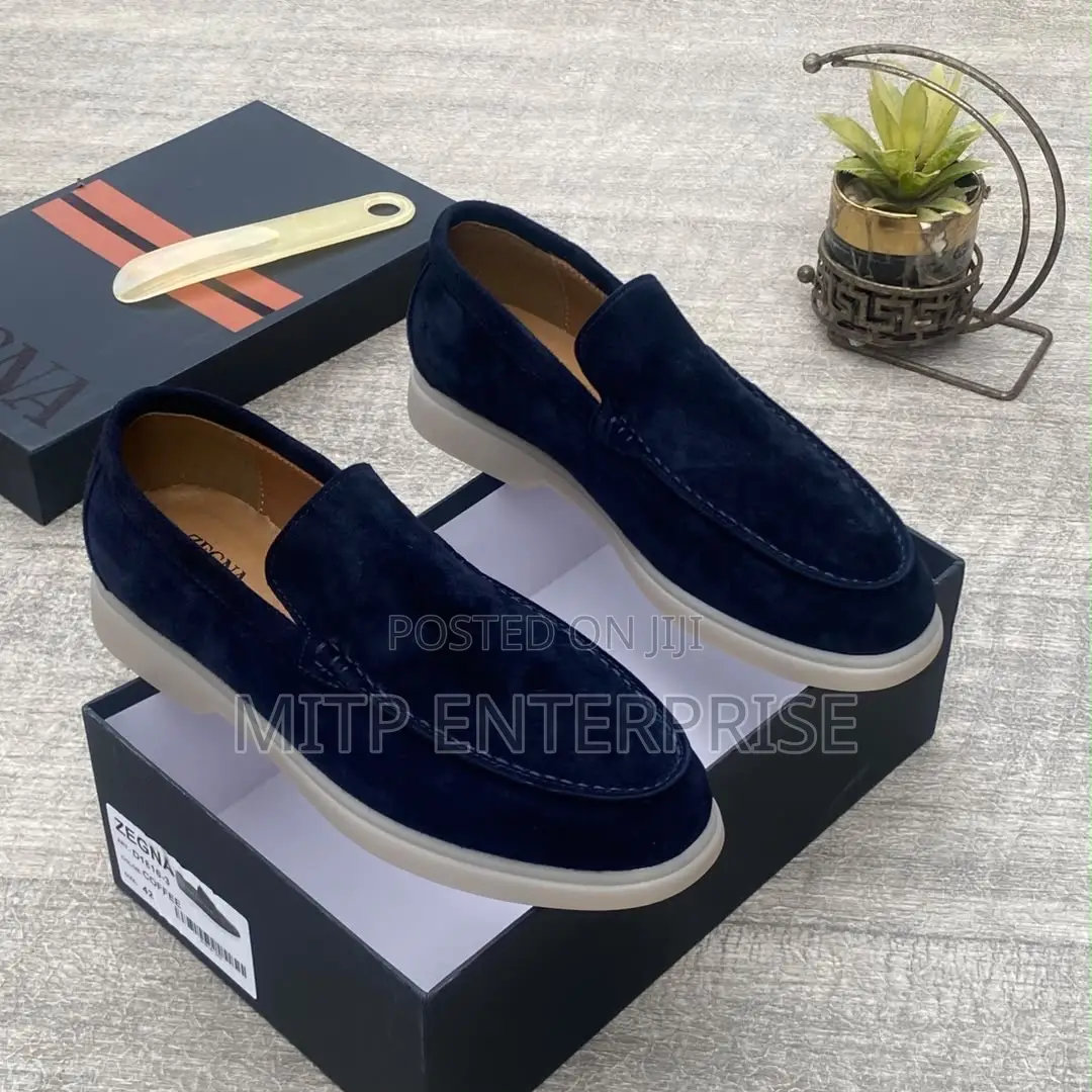 Zegna Premium Suede Loafers for Men