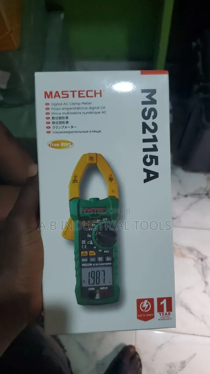 Mastech MS2115A True RMS Digital AC/DC Clamp Meter,