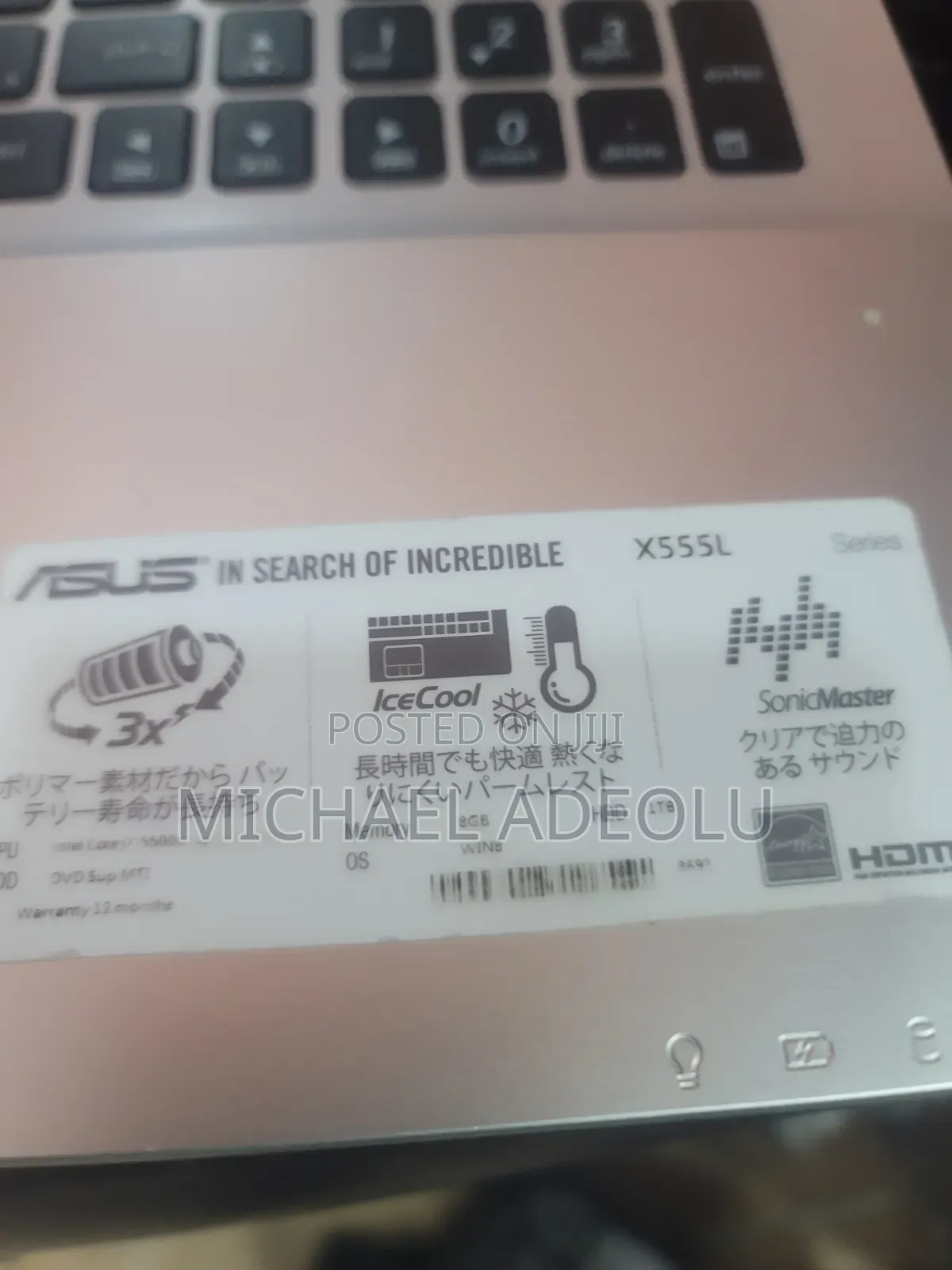 Laptop Asus X555LA 8GB Intel Core Ultra 7 HDD 1T