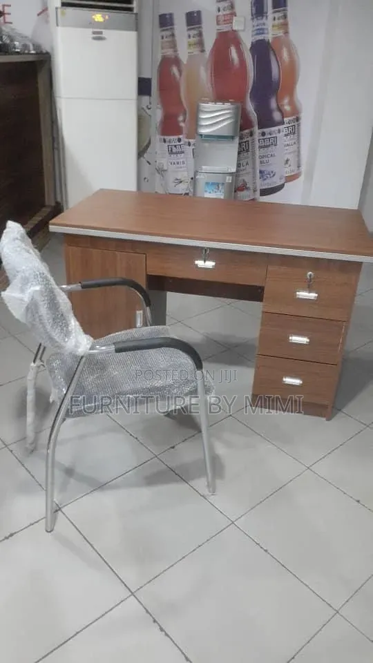 Premium 1.2m Wooden Teacher Office Desk With Keys - Secure Durable