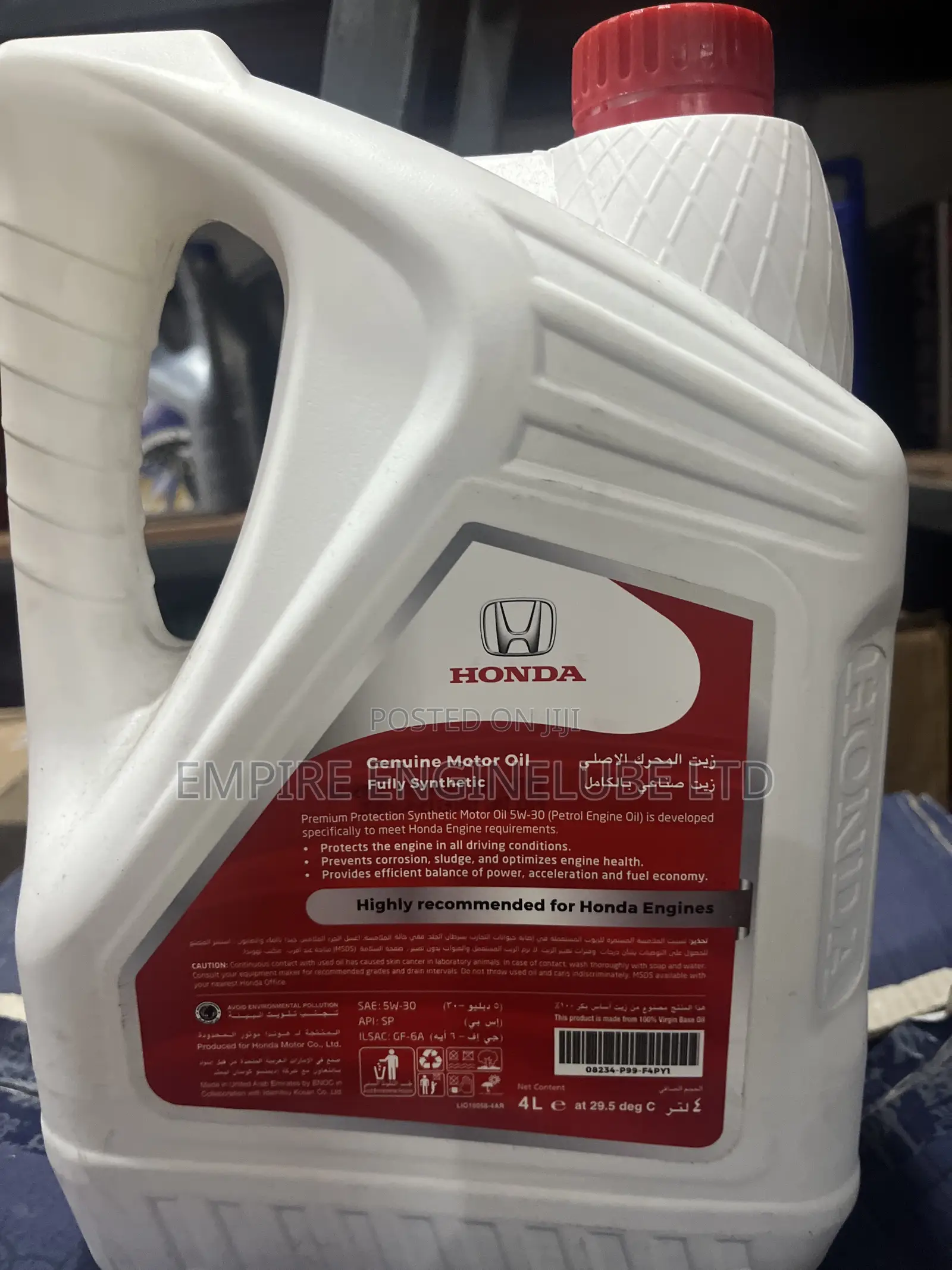 Honda 5w30 (Direct OEM) White Gallon