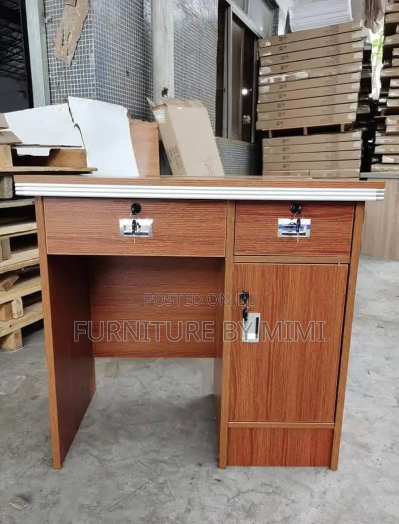 Premium 1.2m Wooden Teacher Office Desk With Keys - Secure Durable