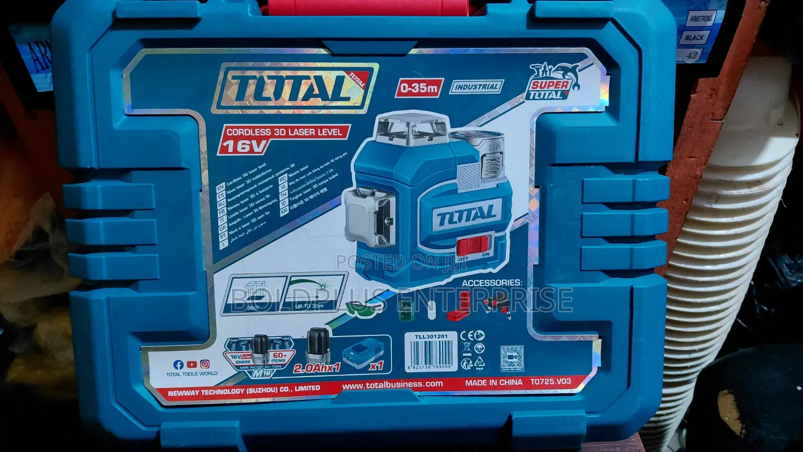 Total 16v Cordless 3d Laser Level Machine