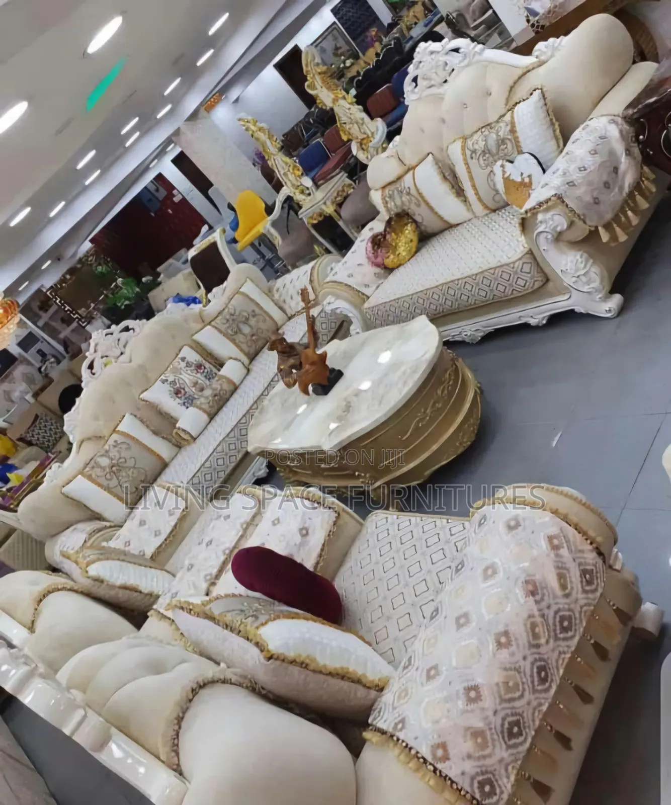 High-Quality Royal Sofa Chairs by 7Seaters With Center Table